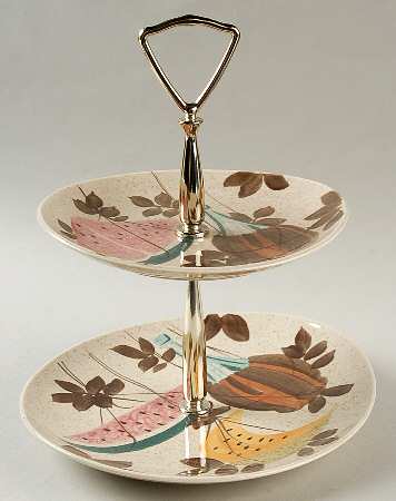 Tampico 2 Tiered Serving Tray (Dinner & Salad Plate)