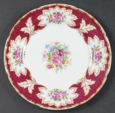Academy Burgundy Dessert/Pie Plate