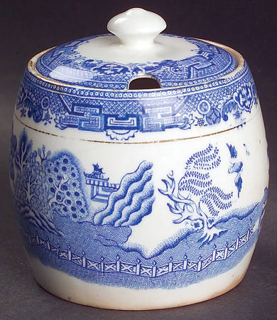 Blue Willow Jam/Jelly & Lid