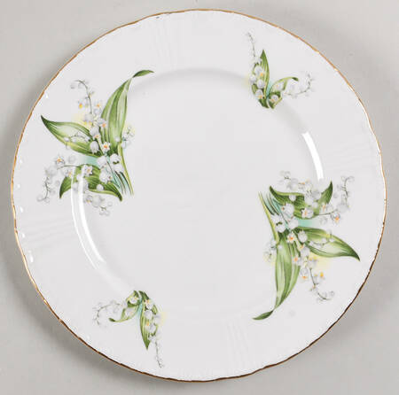 Lily of The Valley Salad Plate