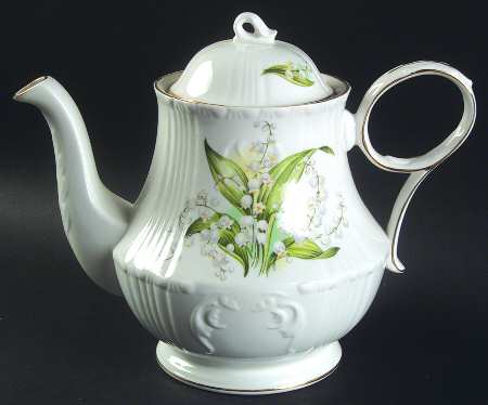 Lily of The Valley Teapot & Lid