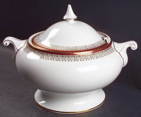 Majestic Maroon Tureen &  Lid