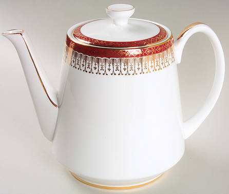Majestic Maroon Teapot & Lid