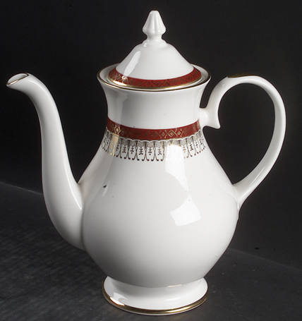 Majestic Maroon Coffee Pot & Lid