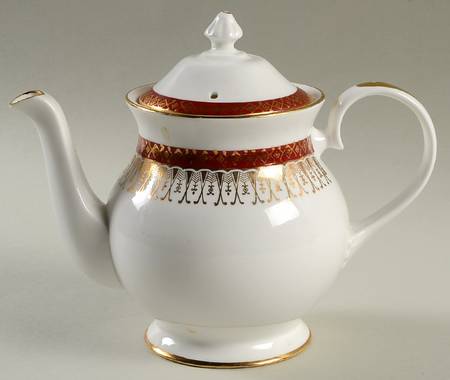 Majestic Maroon Mini Teapot & Lid