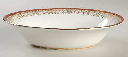 Majestic Maroon 9" Oval Vegetable Bowl