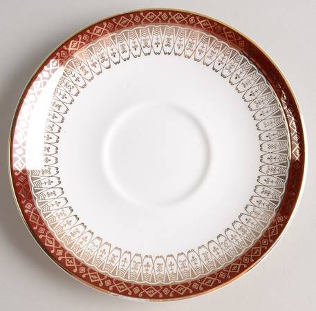 Majestic Maroon Saucer for Footed Cup