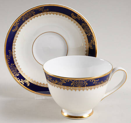 Viceroy Cobalt Footed Cup & Saucer Set