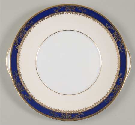 Viceroy Cobalt Handled Cake Plate