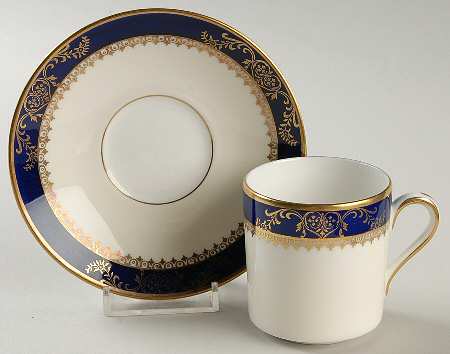 Viceroy Cobalt Flat Demitasse Cup & Saucer Set