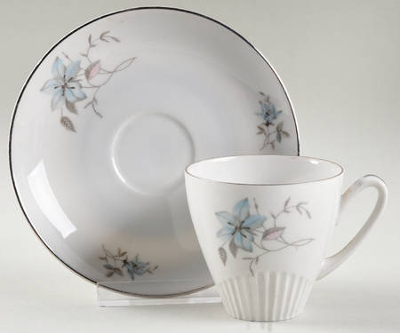 Fantasy (Smooth Edge) Flat Demitasse Cup & Saucer Set