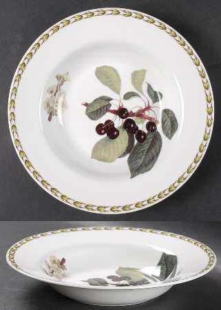 Hooker's Fruit (Bone, Made In England) Rim Soup Bowl