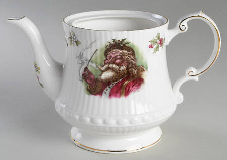 Old St. Nicholas (Scalloped, Ribbed) Teapot No Lid