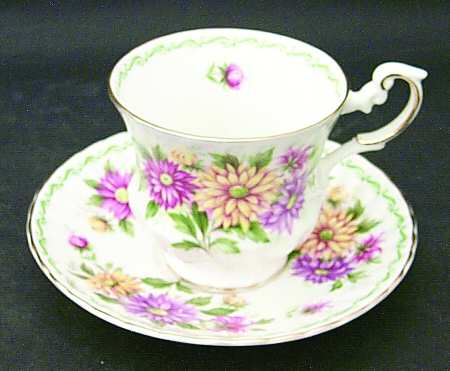Special Flowers (No Month) Footed Cup & Saucer Set