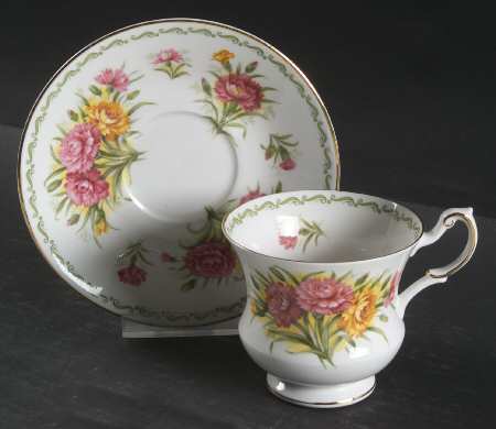 Special Flowers (No Month) Footed Cup & Saucer Set