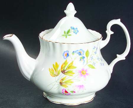 Wild Anemone (Ribbed) Teapot & Lid