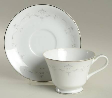 Footed Cup & Saucer Set