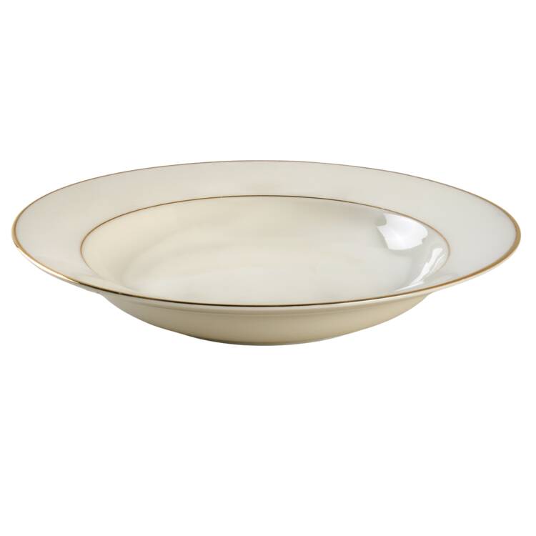 Golden Ivory Rim Soup Bowl