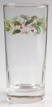 Holly Holiday 14 Oz Glassware Tumbler