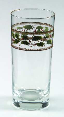 Holly Holiday 14 Oz Glassware Tumbler