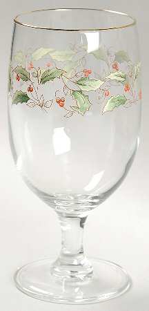 Holly Holiday 14 Oz Glassware Iced Tea