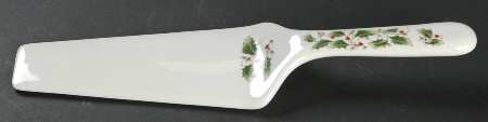 Holly Holiday Solid Ceramic Pie/Cake Server