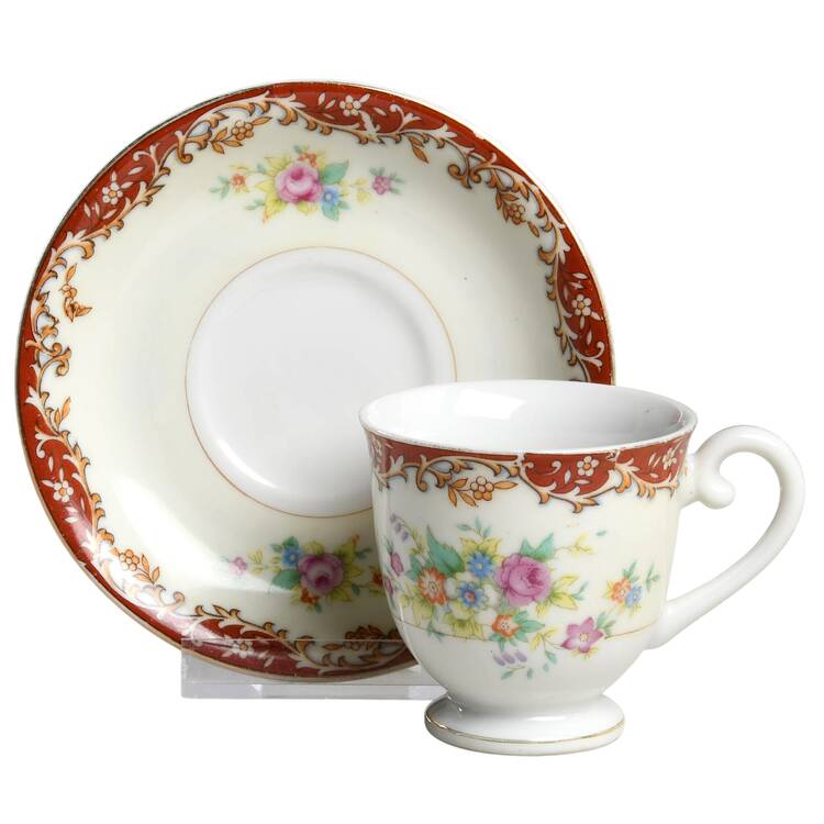 RNW1 Footed Demitasse Cup & Saucer Set