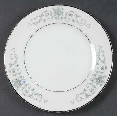 Bordeaux Blue and Gray Bread & Butter Plate