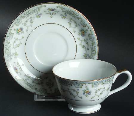 Footed Cup & Saucer Set