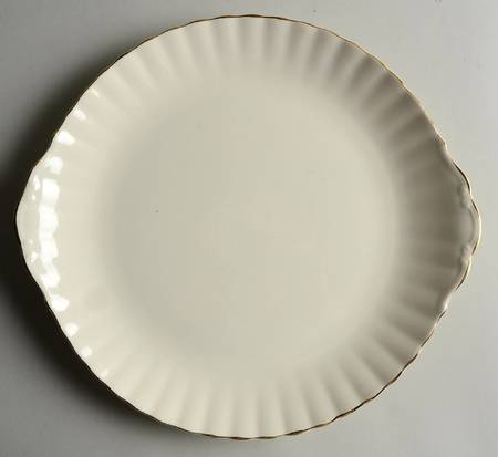 Affinity Gold Large Handled Cake Plate