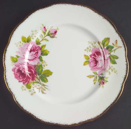 American Beauty (White Background) Dessert/Pie Plate