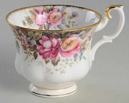 Autumn Roses Footed Cup