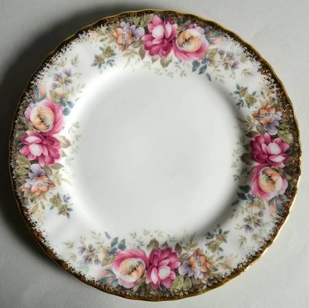 Autumn Roses Dessert/Pie Plate