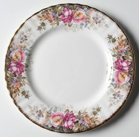 Autumn Roses Salad Plate