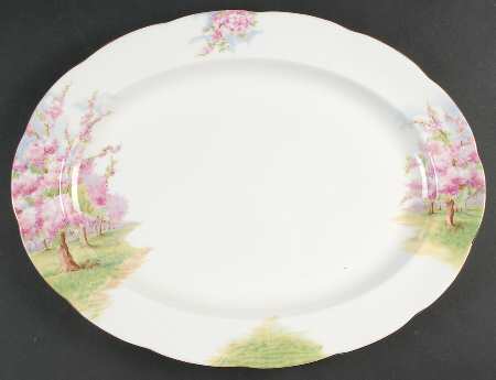 Blossom Time 16" Oval Serving Platter