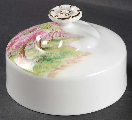 Blossom Time Lid for Round Butter (Uses Square Bread & Butter Plate)