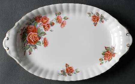 Centennial Rose Tray for Mini Creamer & Open Sugar