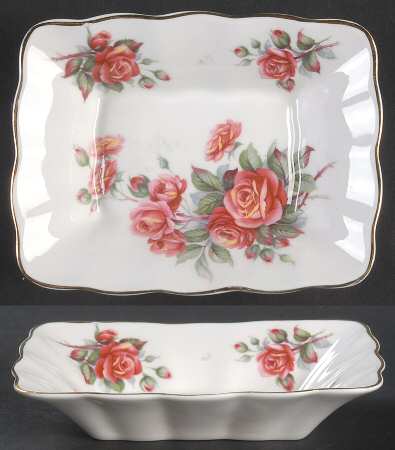 Centennial Rose Rectangular Sweet Meat Dish