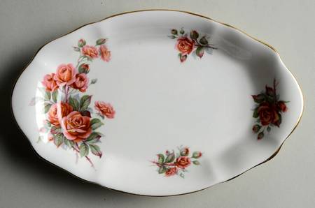 Centennial Rose Tray for Mini Creamer & Open Sugar