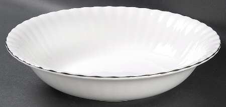 Chantilly Platinum 9" Round Vegetable Bowl by Royal Albert