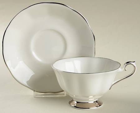 Footed Cup & Saucer Set