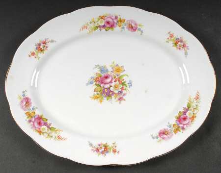 Chatsworth Pink 15" Oval Serving Platter