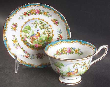 Chelsea Bird Blue Footed Cup & Saucer Set