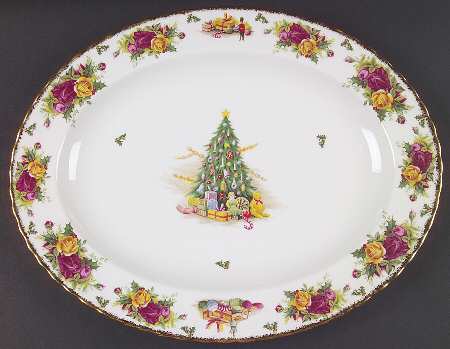 Christmas Magic 13" Oval Serving Platter