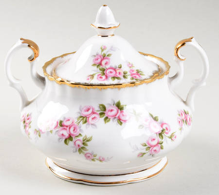 Dimity Rose Sugar Bowl & Lid by Royal Albert