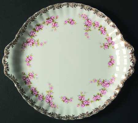 Dimity Rose Handled Cake Plate