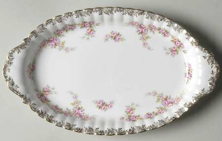 Dimity Rose Tray for Creamer & Sugar with Lid