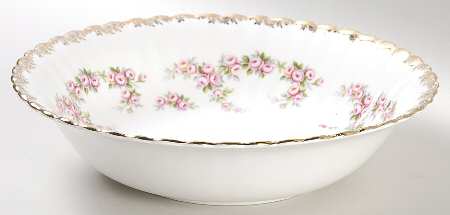 Dimity Rose 9" Round Vegetable Bowl