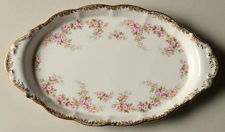 Dimity Rose Tray for Mini Creamer & Open Sugar