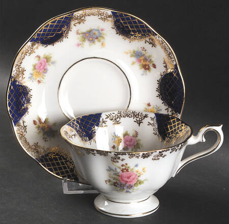 Empress Series Footed Cup & Saucer Set by Royal Albert